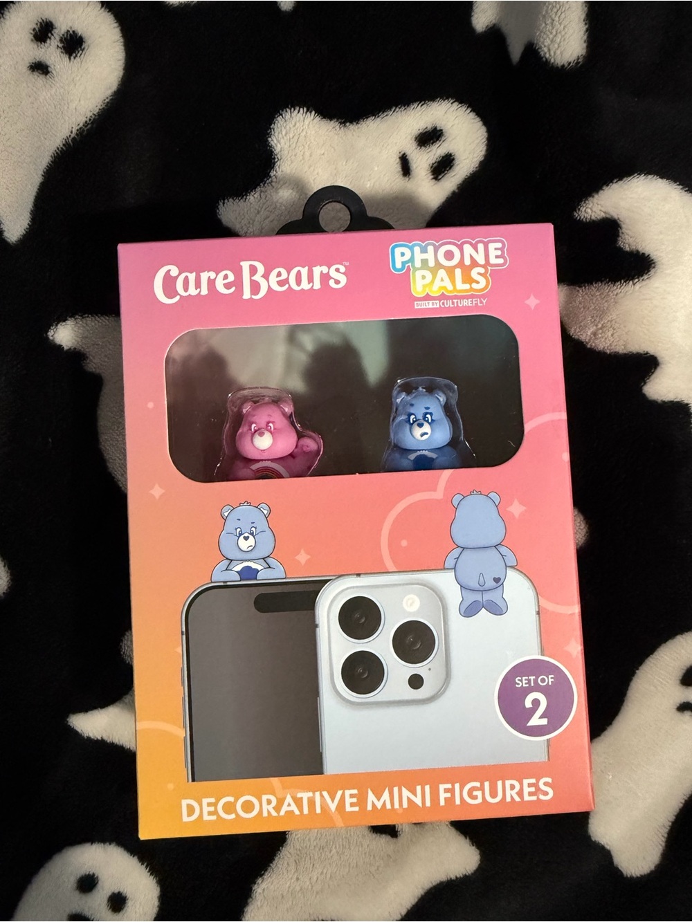 Care Bears Phone Pals Decorative Mini Figures - Pink & Blue
